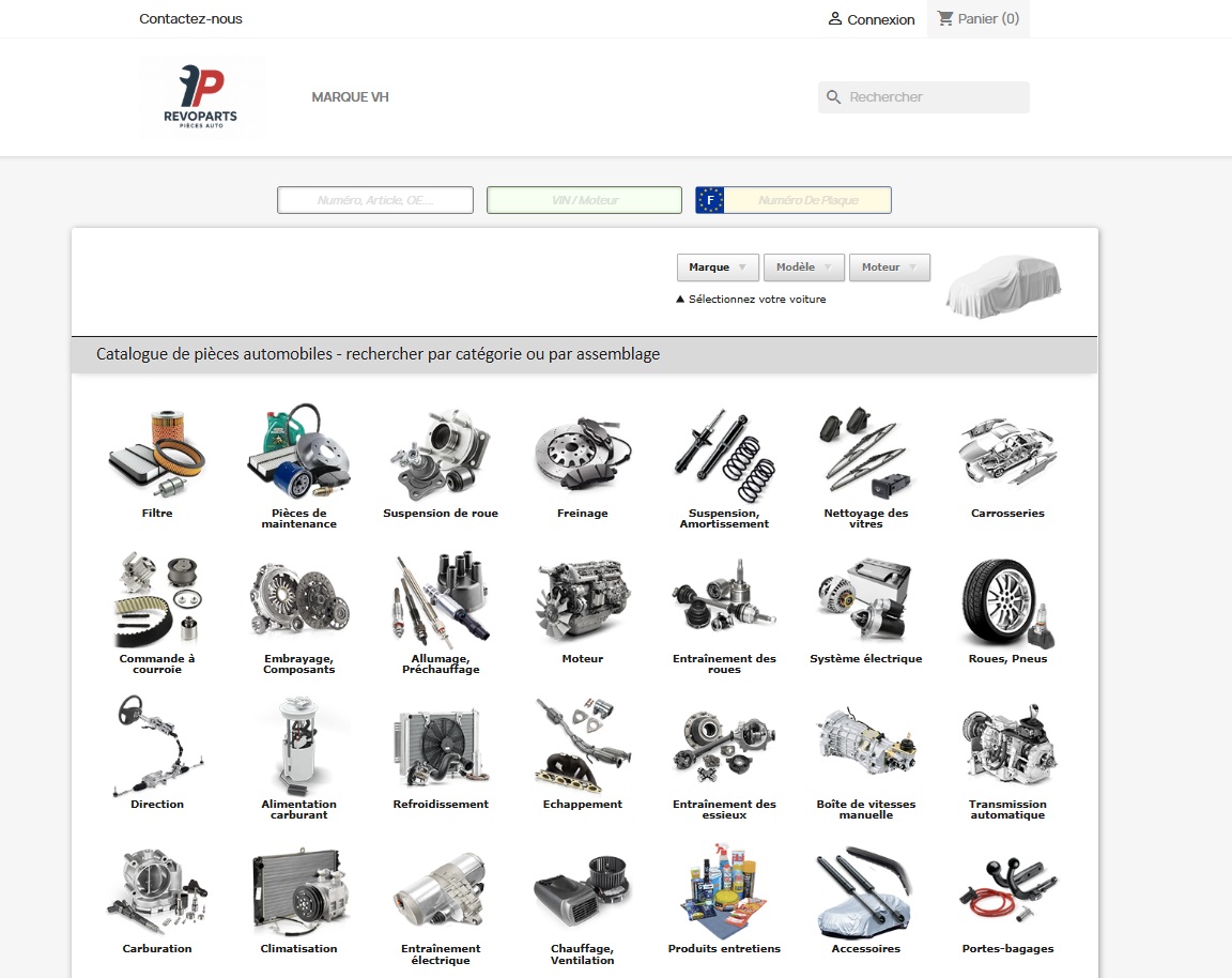 Capture du site Revoparts